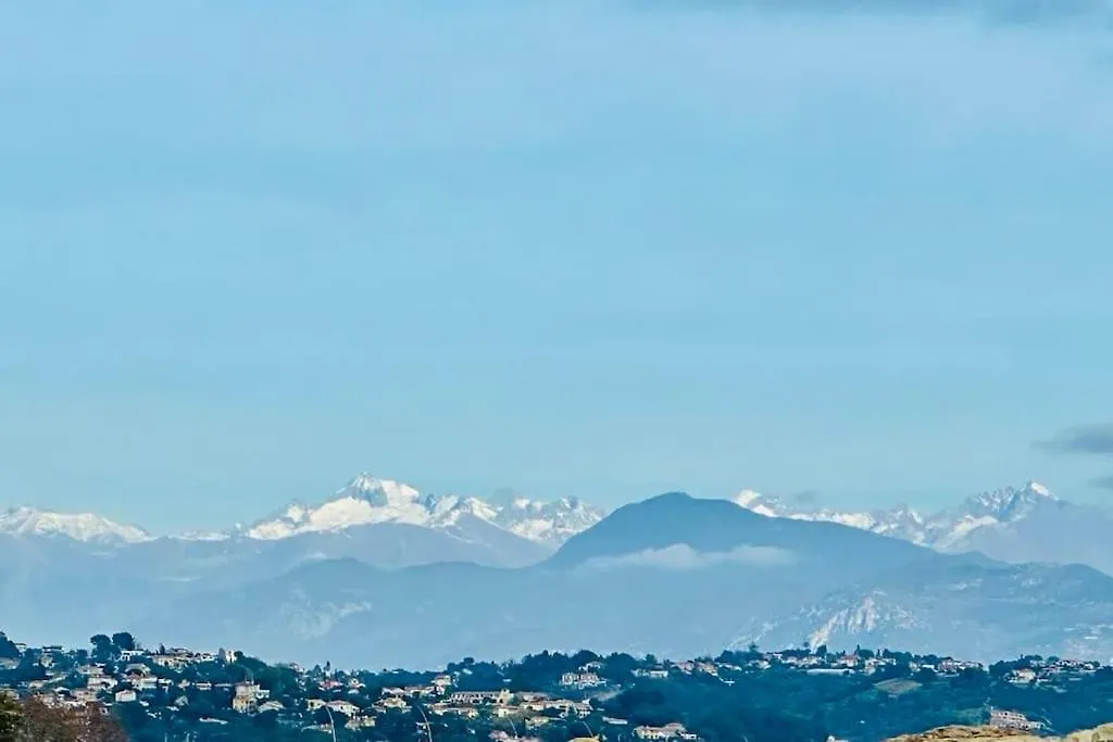 Villa Lou Carou - Vue Mer Et Baie De Nice Cagnes-sur-Mer