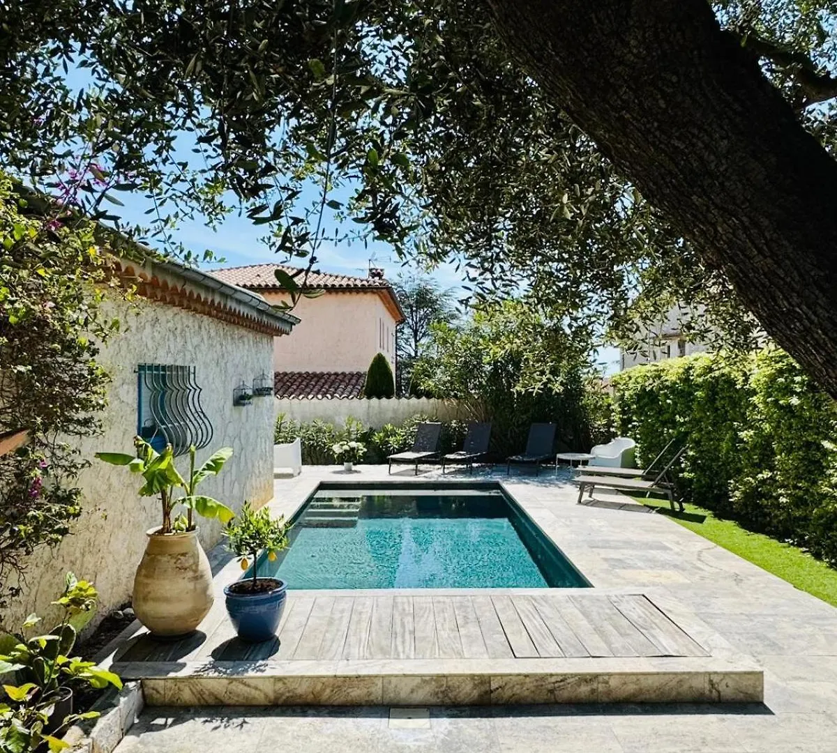Villa Lou Carou - Vue Mer Et Baie De Nice Cagnes-sur-Mer